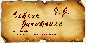 Viktor Juruković vizit kartica